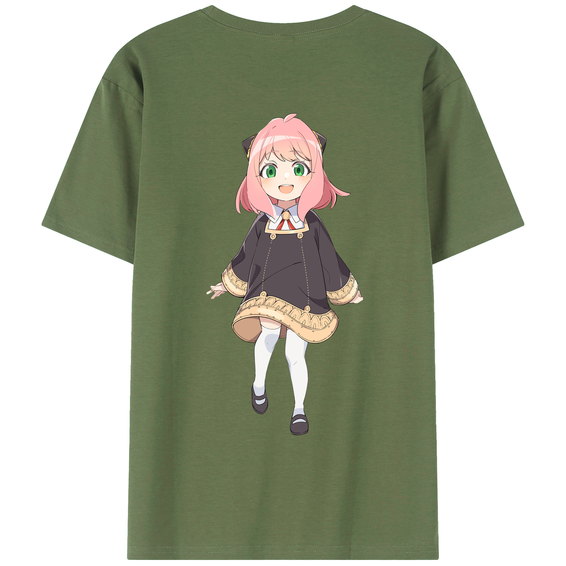 （画像用） SPY×FAMILY间谍家家酒 綿100％ メンズ半袖Tシャツ（バックプリント） 通気性